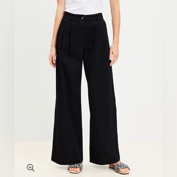 Black wide leg pants from LOFT - Picture 2 of 3